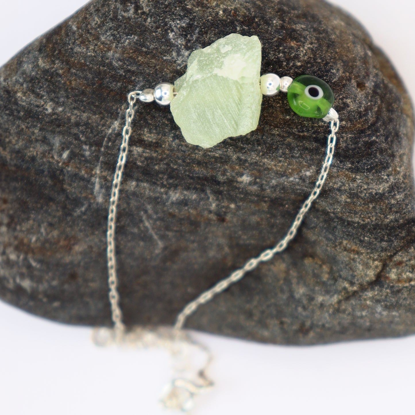 Prehnite - Evil Eye Charm