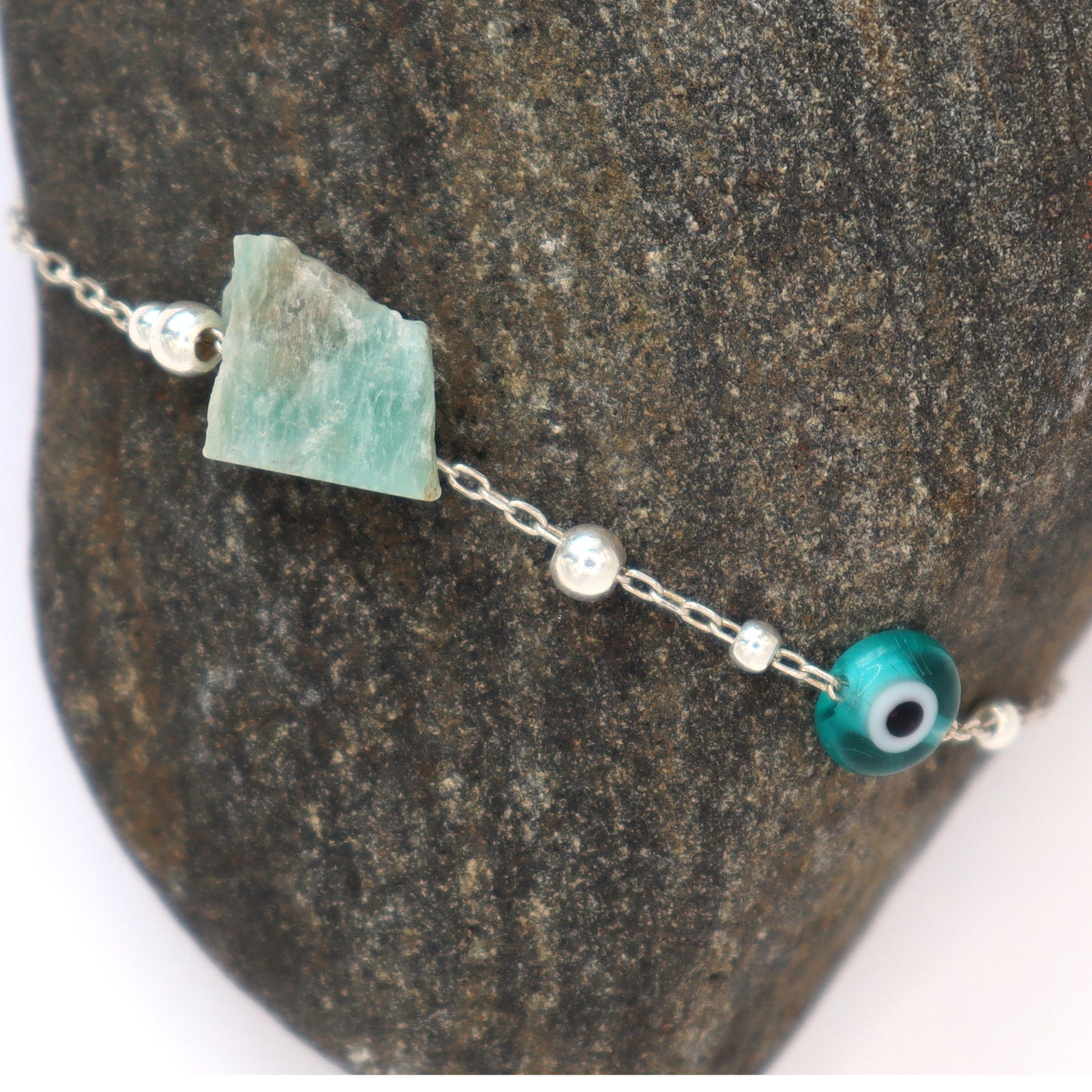 Amazonite - Evil Eye Charm
