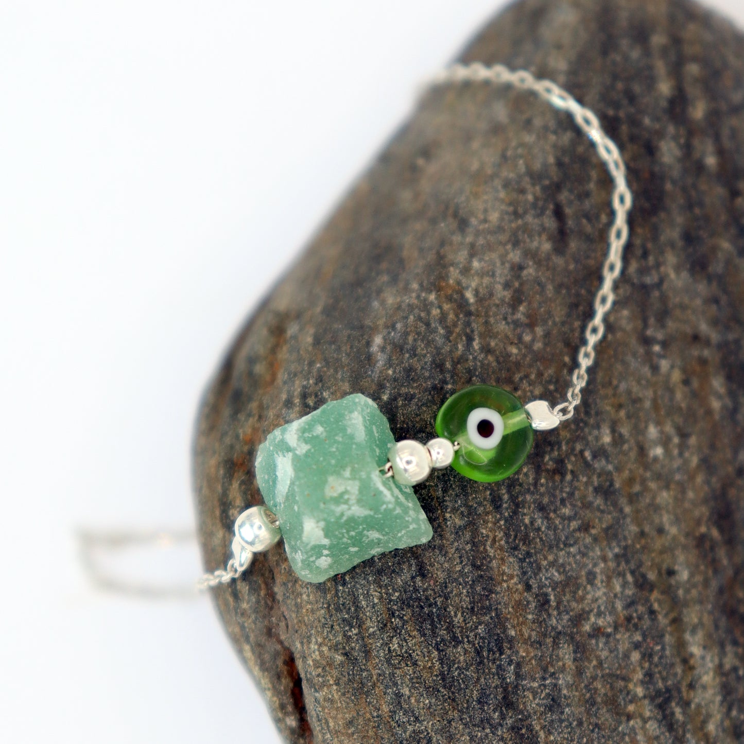 Green Aventurine - Evil Eye Charm