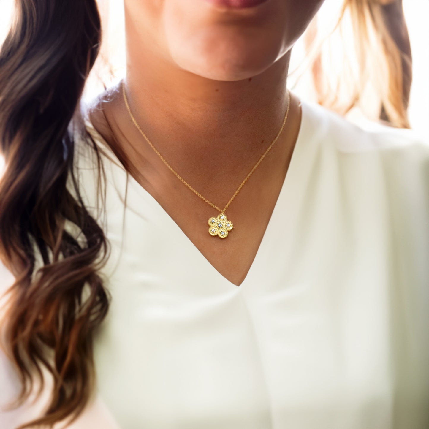Golden Flower Necklace