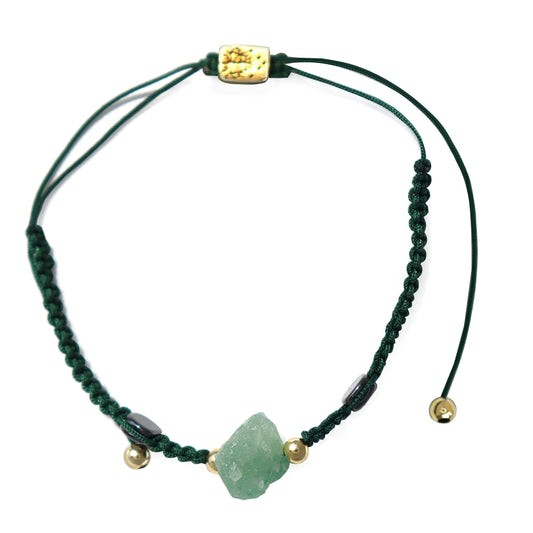 Green Aventurine - Bohemian Hematite Bracelet