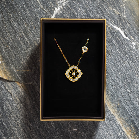 Oriental Style Golden Necklace