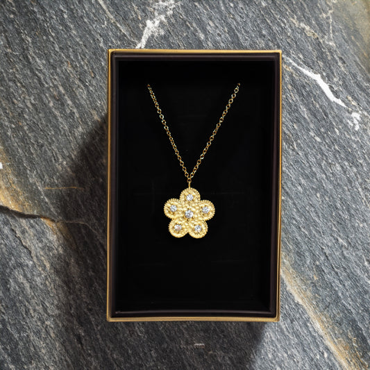 Golden Flower Necklace
